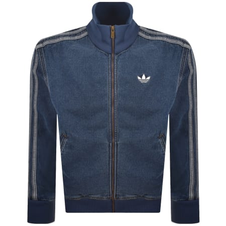 adidas Originals Firebird Denim Track Top Blue | Mainline Menswear us